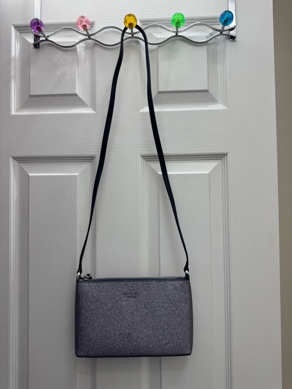 Kate Spade Glitter Crossbody Bag in Sparkling Navy